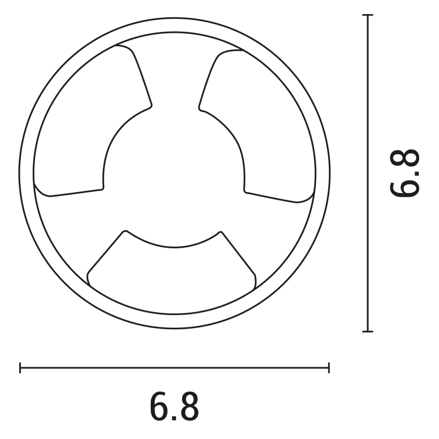 LED Лампа за окачен таван LED/3W/12V IP65