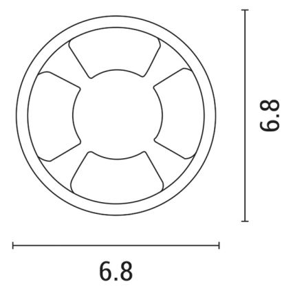 LED Лампа за окачен таван LED/3W/12V IP65