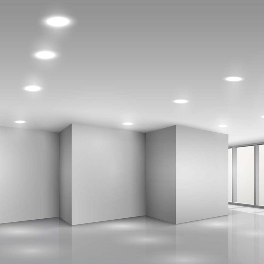 LED Лампа за окачен таван LED/3W/230V Ø 9,5 см 6500K бял