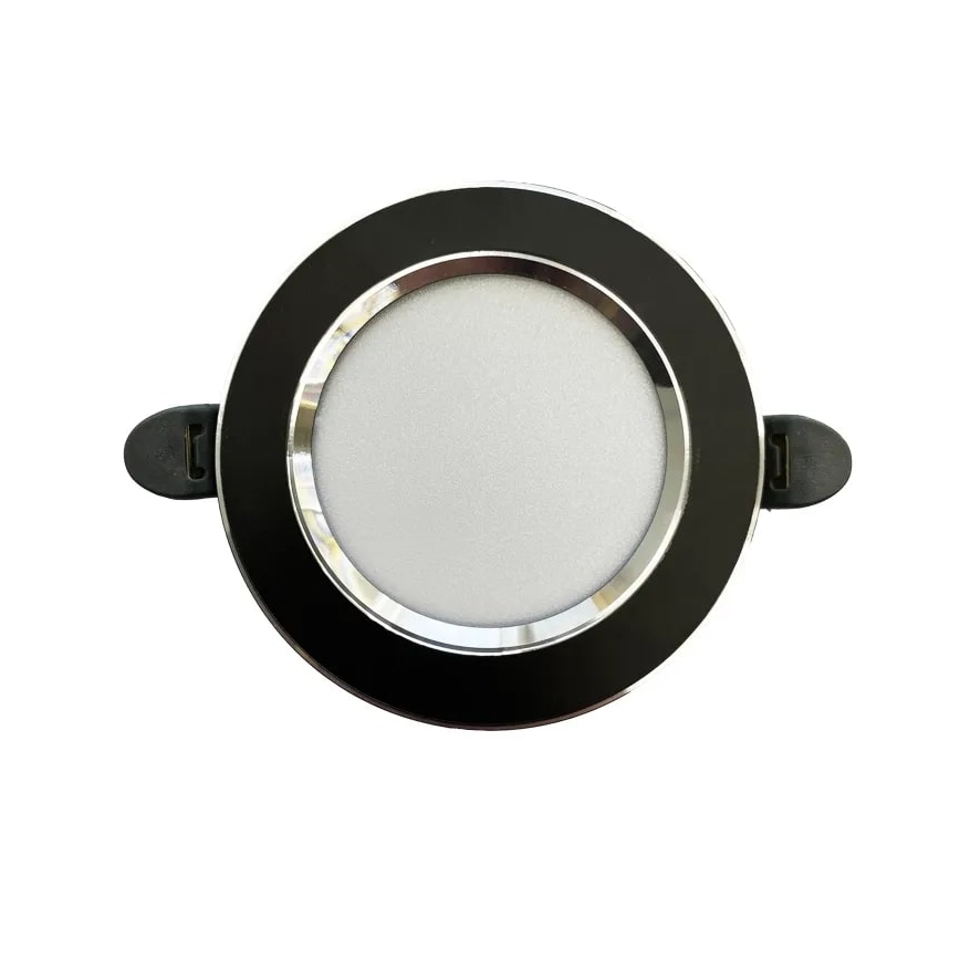 LED Лампа за окачен таван LED/7,5W/230V 4000K черен/сребрист