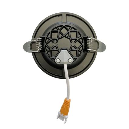 LED Лампа за окачен таван LED/7,5W/230V 4000K черен/сребрист