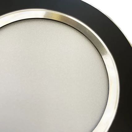 LED Лампа за окачен таван LED/7,5W/230V 4000K черен/сребрист