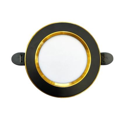 LED Лампа за окачен таван LED/7,5W/230V 4000K черен/златист