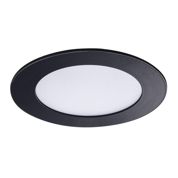 LED Лампа за окачен таван на баня ROUNDA LED/6W/230V IP44 черна Ø 12 см