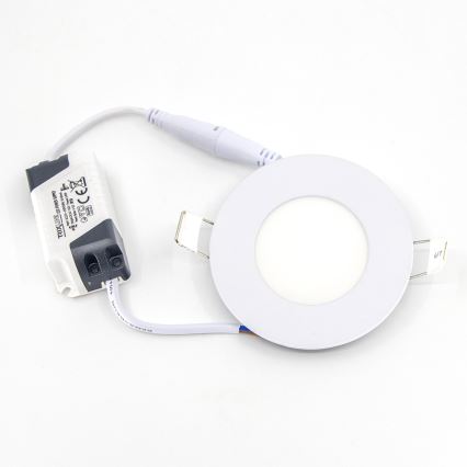 LED Лампа за окачен таван QTEC LED/3W/230V 6500K Ø 8,3 см