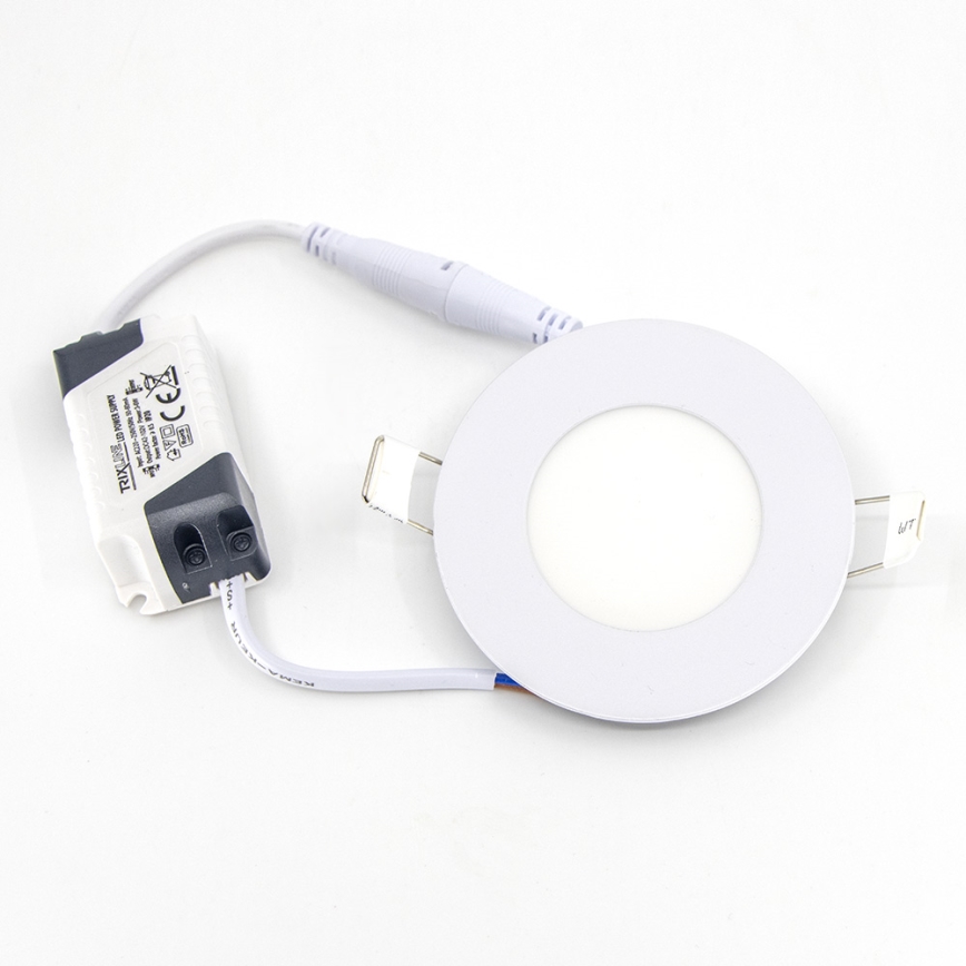 LED Лампа за окачен таван QTEC LED/3W/230V 6500K Ø 8,3 см