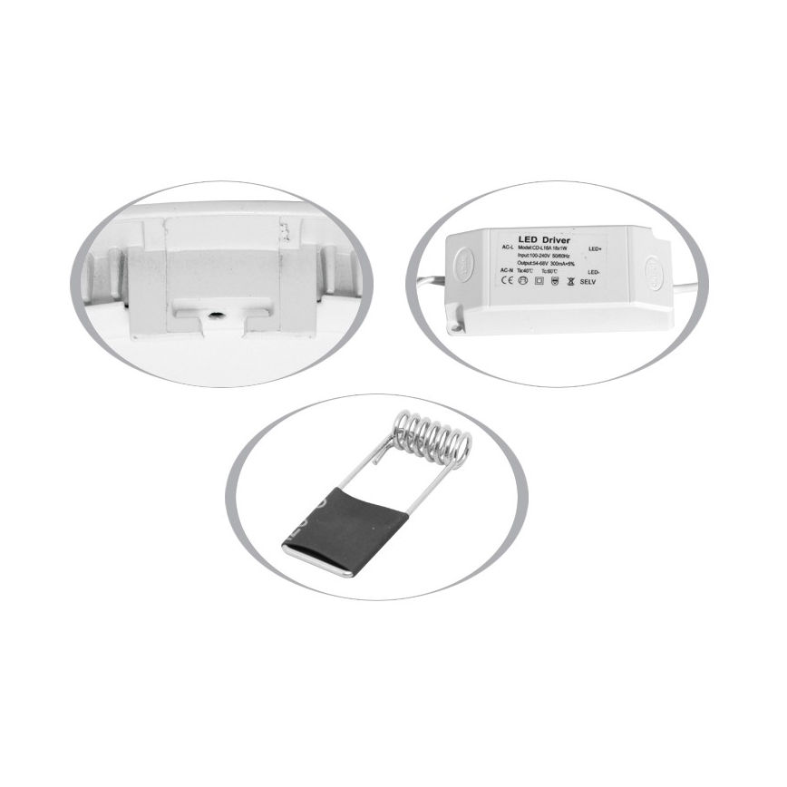 LED Лампа за вграждане в баня RAFA LED/18W/230V 2700K IP44
