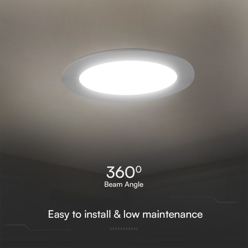 LED Лампа за окачен таван SAMSUNG CHIP LED/24W/230V 3000K Ø 29,4 см бял