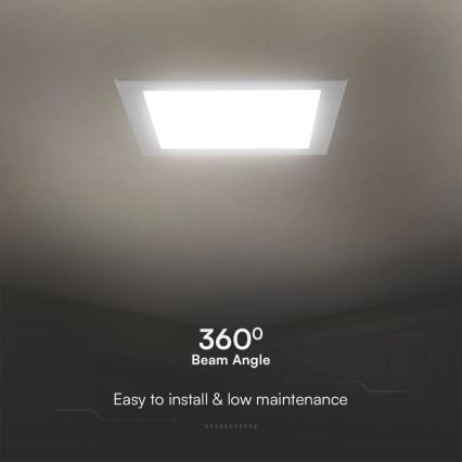 LED Лампа за окачен таван SAMSUNG CHIP LED/24W/230V 4000K 29,5x29,5 см бял