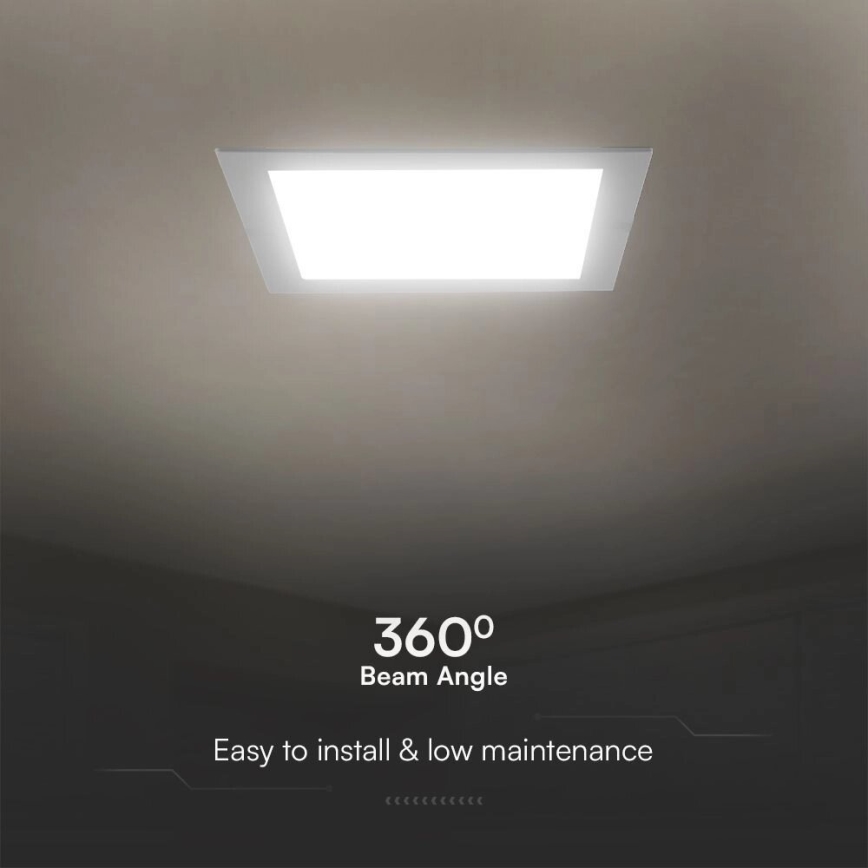 LED Лампа за окачен таван SAMSUNG CHIP LED/24W/230V 4000K 29,5x29,5 см бял