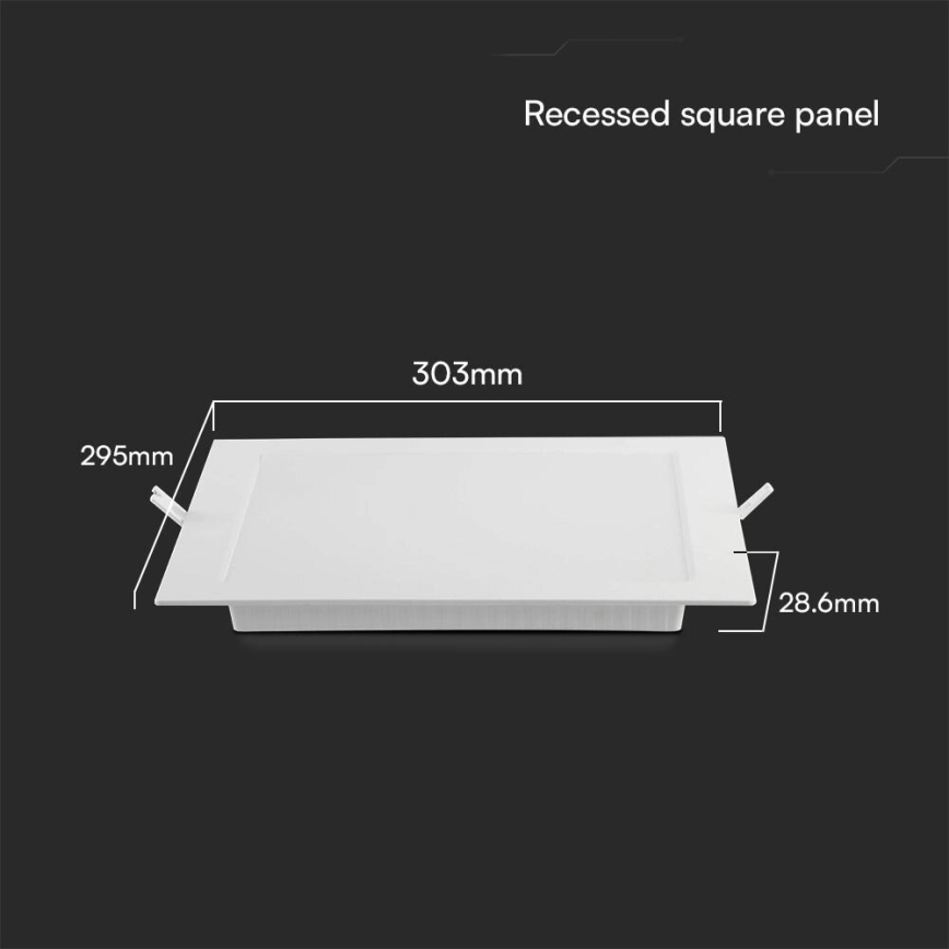LED Лампа за окачен таван SAMSUNG CHIP LED/24W/230V 6500K 29,5x29,5 см бял