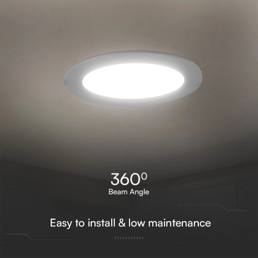 LED Лампа за окачен таван SAMSUNG CHIP LED/24W/230V 6500K Ø 29,4 см бял