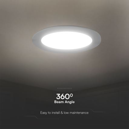 LED Лампа за окачен таван SAMSUNG CHIP LED/3W/230V 3000K Ø 9,5 см бял