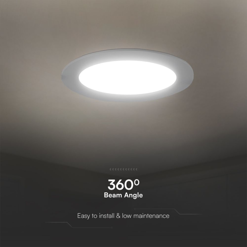 LED Лампа за окачен таван SAMSUNG CHIP LED/3W/230V 3000K Ø 9,5 см бял