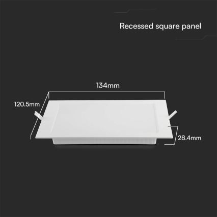 LED Лампа за окачен таван SAMSUNG CHIP LED/6W/230V 3000K 12x12 см бял