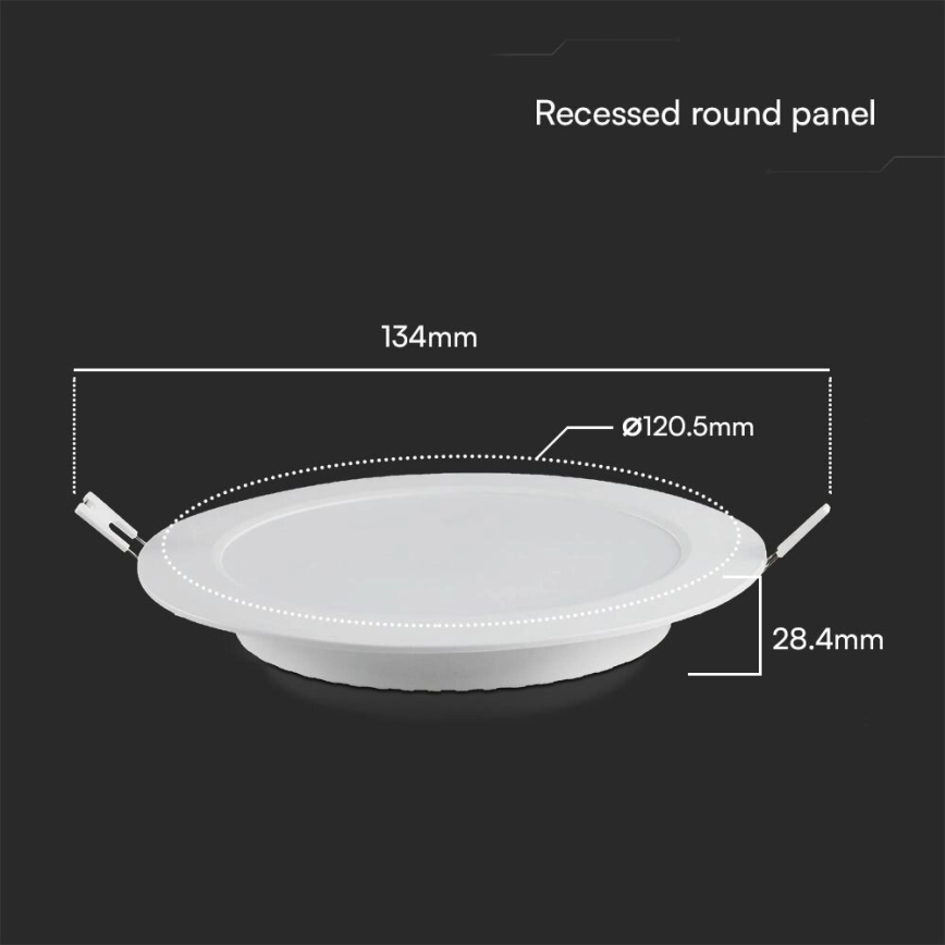 LED Лампа за окачен таван SAMSUNG CHIP LED/6W/230V 4000K Ø 12 см бял