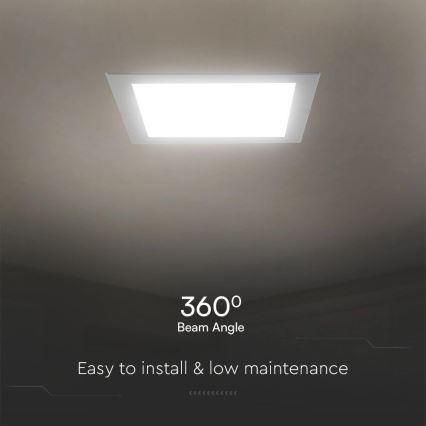 LED Лампа за окачен таван SAMSUNG CHIP LED/6W/230V 6500K 12x12 см бял