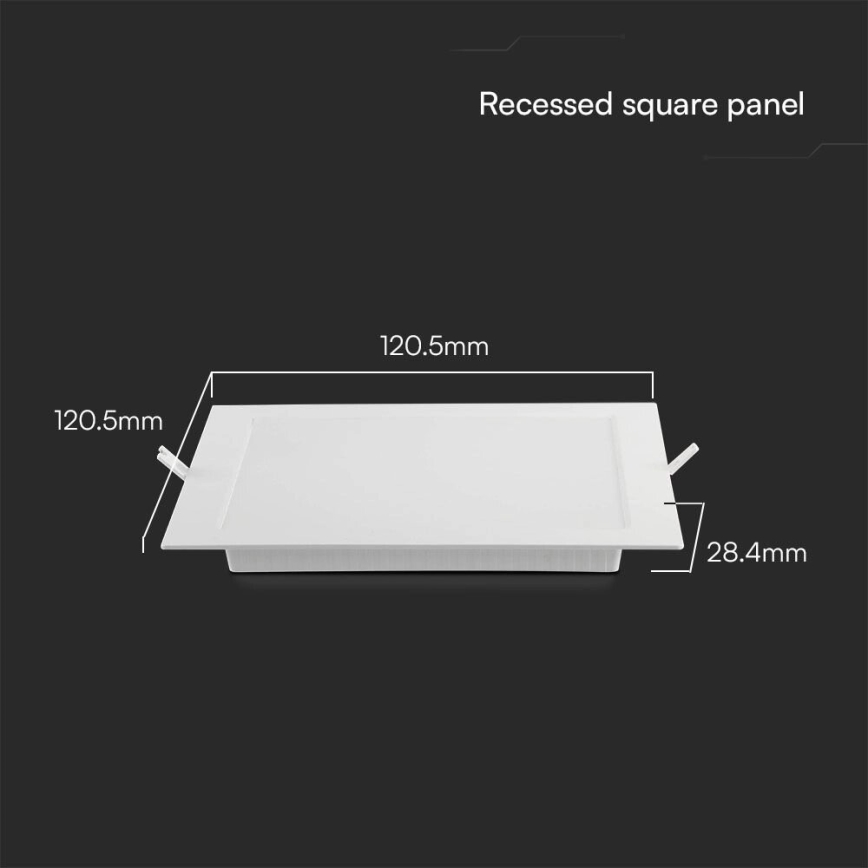 LED Лампа за окачен таван SAMSUNG CHIP LED/6W/230V 6500K 12x12 см бял