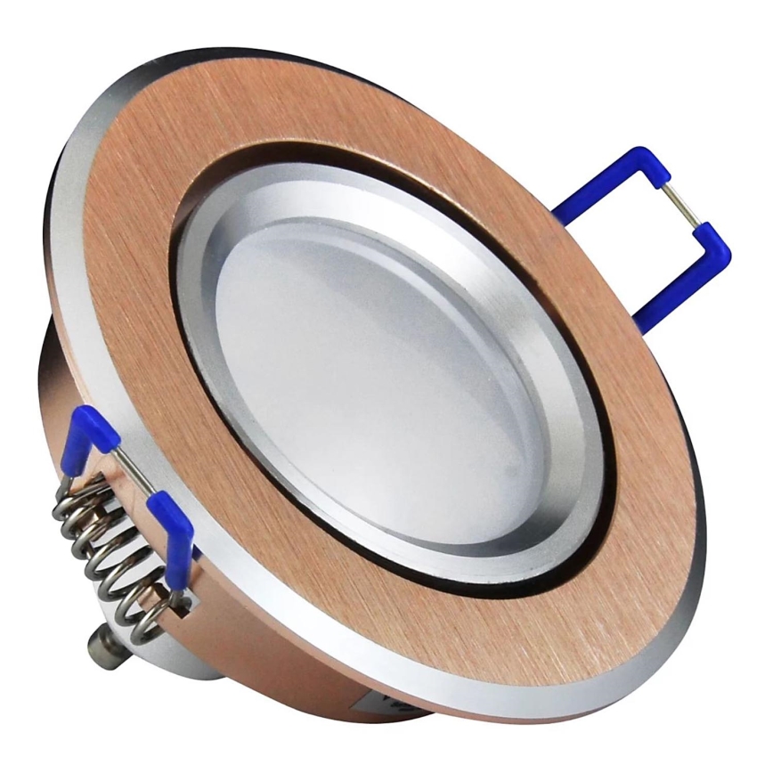 LED Лампа за окачен таван СЛЪНЦЕ OLAL 1xGU10/3,5W/230V 3000K Ø 8,4 cm златист