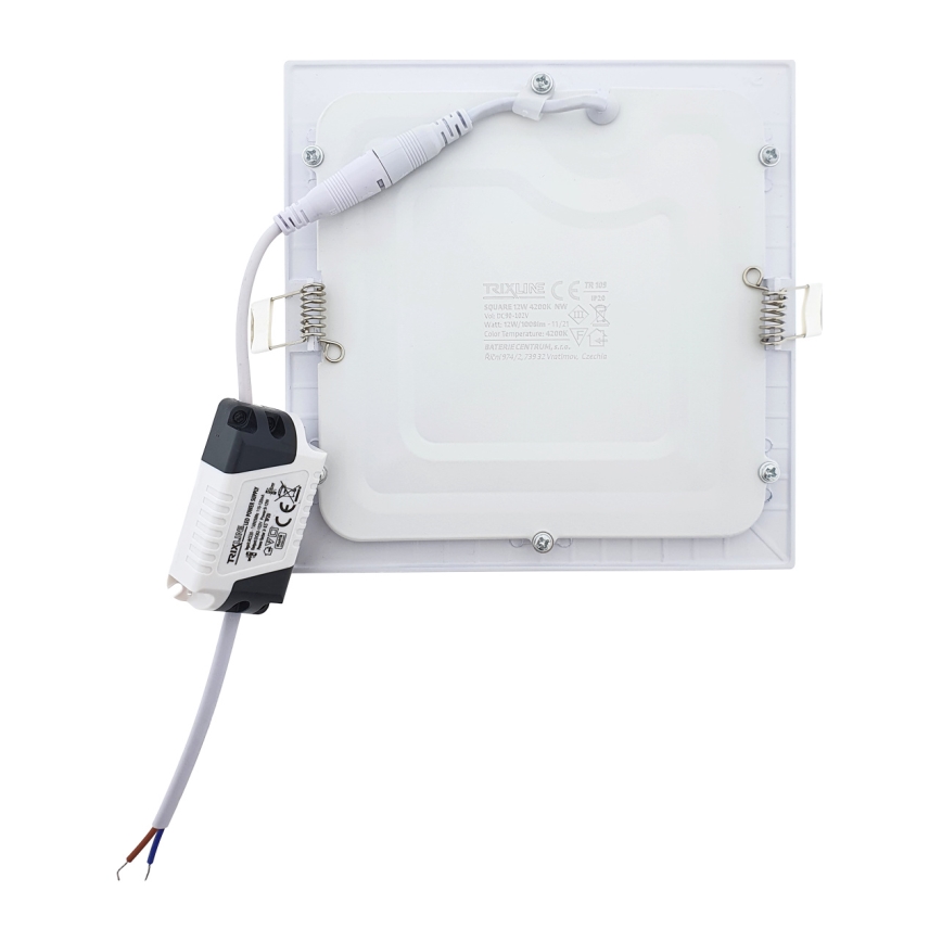 LED Лампа за окачен таван SQUARE LED/12W/230V 4200K 16,8x16,8 cm бял