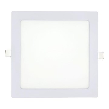 LED Лампа за окачен таван SQUARE LED/18W/230V 2700K 22x22 cm бял