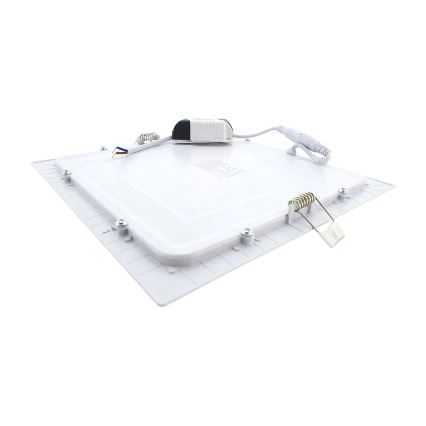 LED Лампа за окачен таван SQUARE LED/18W/230V 2700K 22x22 cm бял