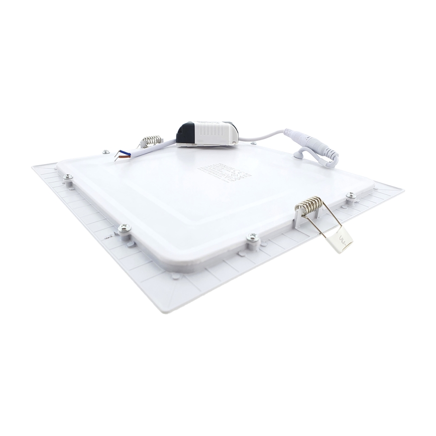 LED Лампа за окачен таван SQUARE LED/18W/230V 2700K 22x22 cm бял