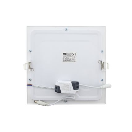 LED Лампа за окачен таван SQUARE LED/18W/230V 4200K 22x22 cm бял