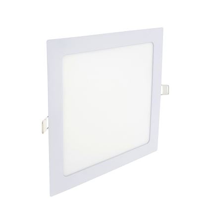 LED Лампа за окачен таван SQUARE LED/18W/230V 6500K 22x22 cm бял