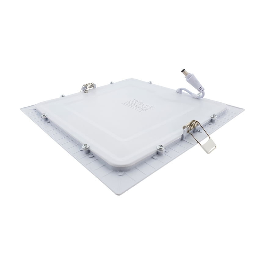 LED Лампа за окачен таван SQUARE LED/18W/230V 6500K 22x22 cm бял