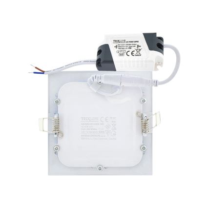 LED Лампа за окачен таван SQUARE LED/6W/230V 4200K 11,8x11,8 cm бял