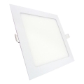 LED Лампа за окачен таван SQUARE LED/9W/230V 4200K 14,6x14,6 см бял