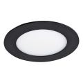 LED Лампа за окачен таван VEGA LED/6W/230V 2900/3900/5800K Ø 12,5 см черен