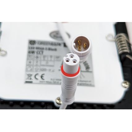 LED Лампа за окачен таван VEGA LED/6W/230V 2900/3900/5800K Ø 12,5 см черен
