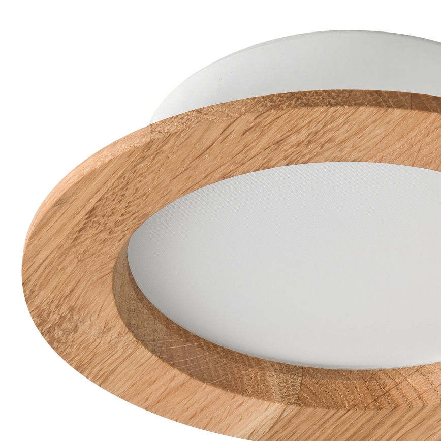 LED Лампа за окачен таван WOODY SPOT LED/12,5W/230V 3000K дъб ø 16 см
