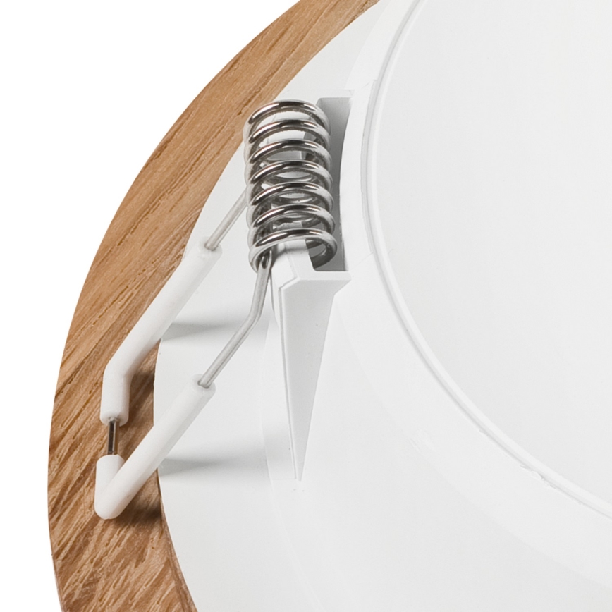 LED Лампа за окачен таван WOODY SPOT LED/12,5W/230V 3000K дъб ø 16 см