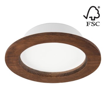 LED Лампа за окачен таван WOODY SPOT LED/12,5W/230V 4000K череша ø 16 см