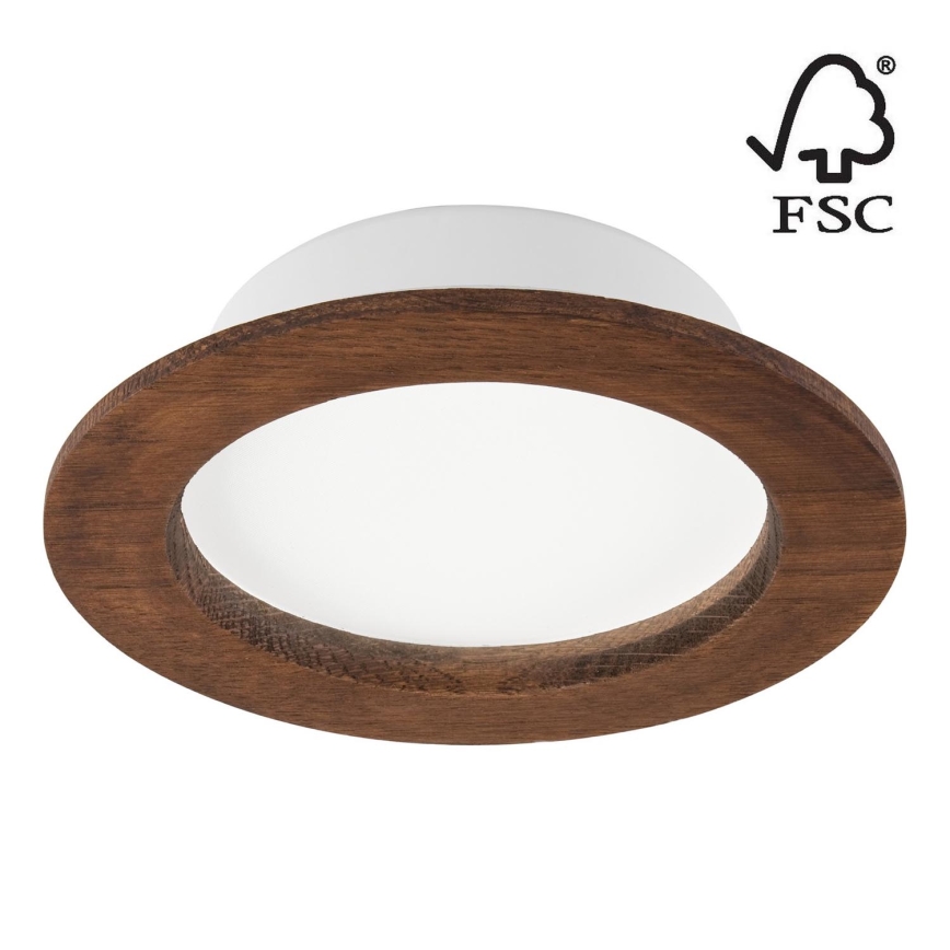 LED Лампа за окачен таван WOODY SPOT LED/12,5W/230V 4000K череша ø 16 см