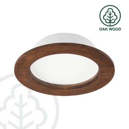 LED Лампа за окачен таван WOODY SPOT LED/12,5W/230V 4000K череша ø 16 см