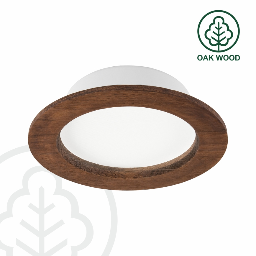 LED Лампа за окачен таван WOODY SPOT LED/12,5W/230V 4000K череша ø 16 см