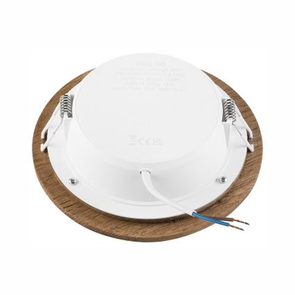 LED Лампа за окачен таван WOODY SPOT LED/12,5W/230V 4000K орех ø 16 см
