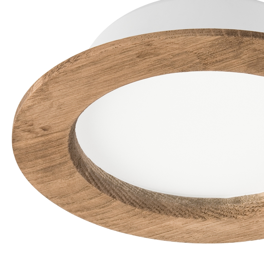 LED Лампа за окачен таван WOODY SPOT LED/12,5W/230V 4000K орех ø 16 см