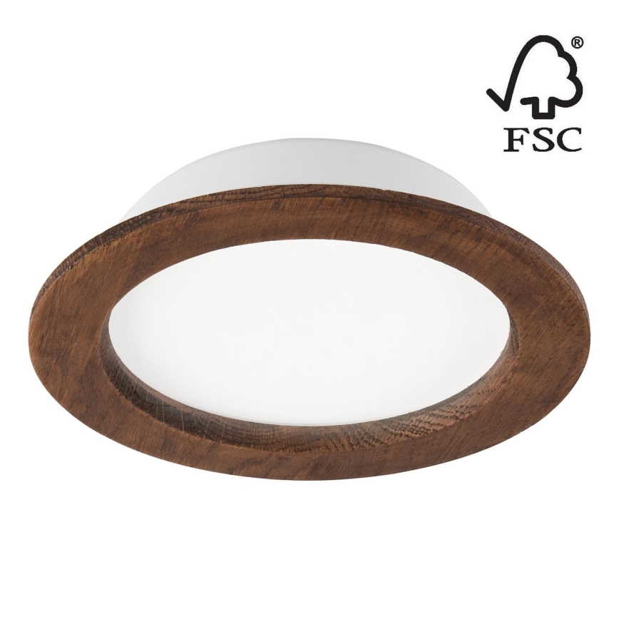 LED Лампа за окачен таван WOODY SPOT LED/16,5W/230V 4000K череша ø 18,5 см