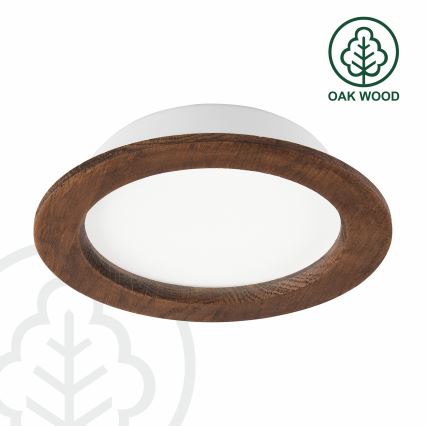 LED Лампа за окачен таван WOODY SPOT LED/16,5W/230V 4000K череша ø 18,5 см