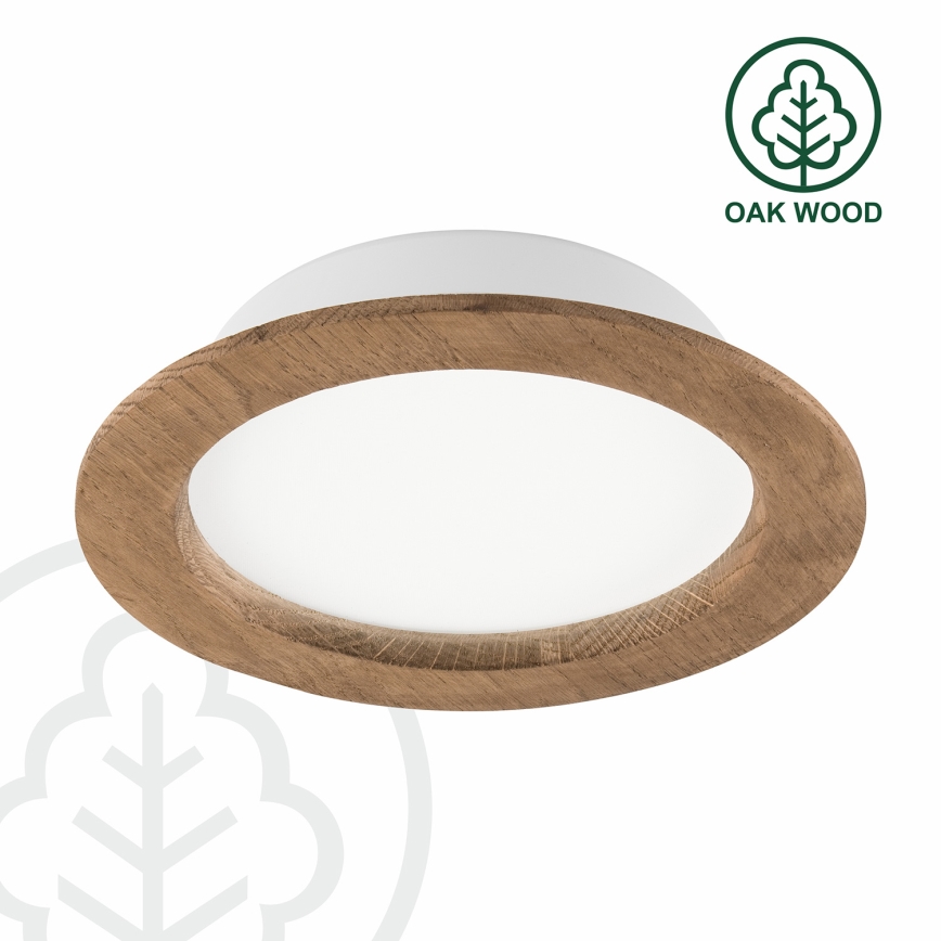LED Лампа за окачен таван WOODY SPOT LED/16,5W/230V 4000K орех ø 18,5 см