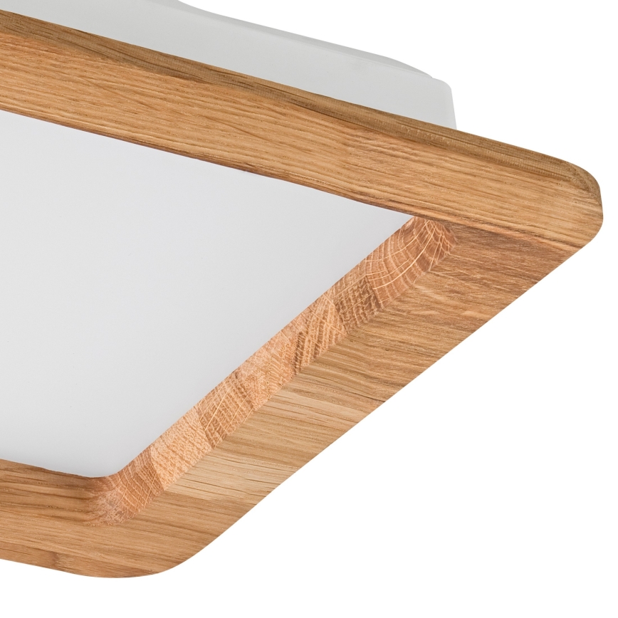 LED Лампа за окачен таван WOODY SPOT LED/17W/230V 3000K дъб 18,5x18,5 см