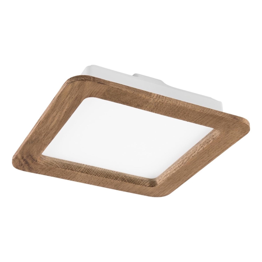 LED Лампа за окачен таван WOODY SPOT LED/17W/230V 3000K орех 18,5x18,5 см
