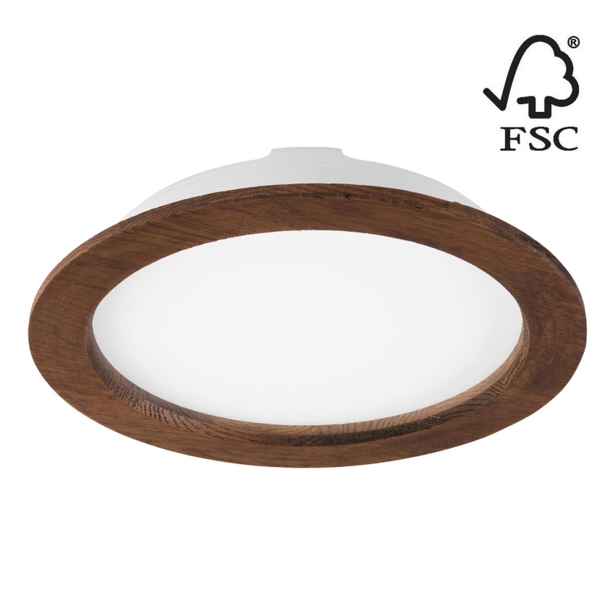 LED Лампа за окачен таван WOODY SPOT LED/23,5W/230V 4000K череша ø 23,5 см