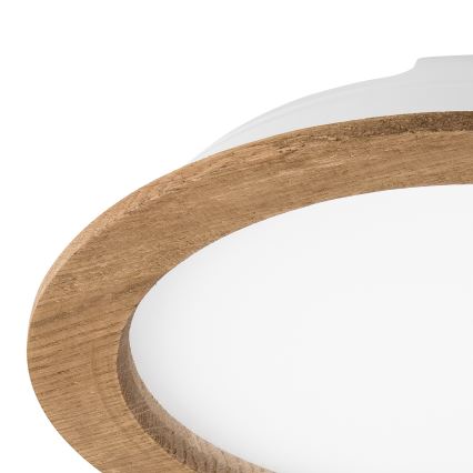LED Лампа за окачен таван WOODY SPOT LED/23,5W/230V 4000K орех ø 23,5 см