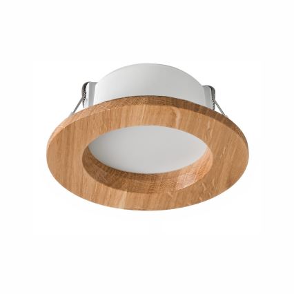 LED Лампа за окачен таван WOODY SPOT LED/5,5W/230V 4000K дъб ø 10 см